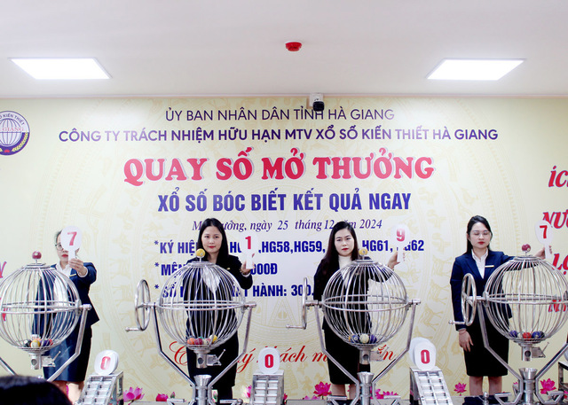Các nhà đài sẽ tiến hành quay thưởng một cách độc lập cho các giải từ đặc biệt cho đến giải 8
